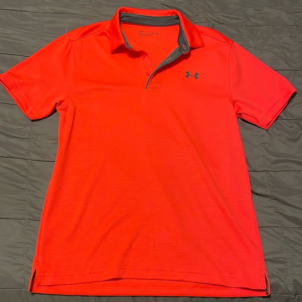 Under Armour Men’s Tech Golf Polo - Orange